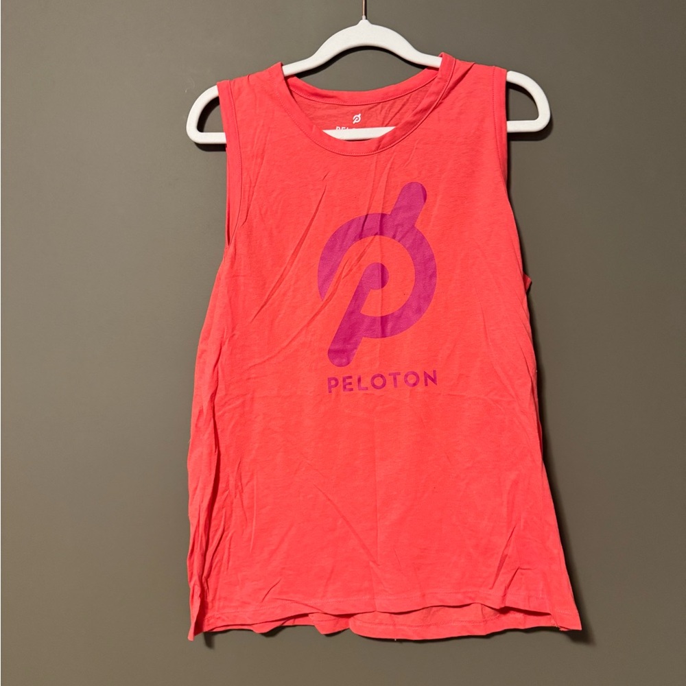 Coral Pink Peloton Tank Size M
